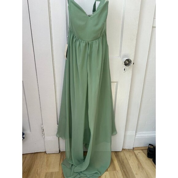 TS Couture Sage Green Strapless Gown – New with Tags - Picture 2 of 12
